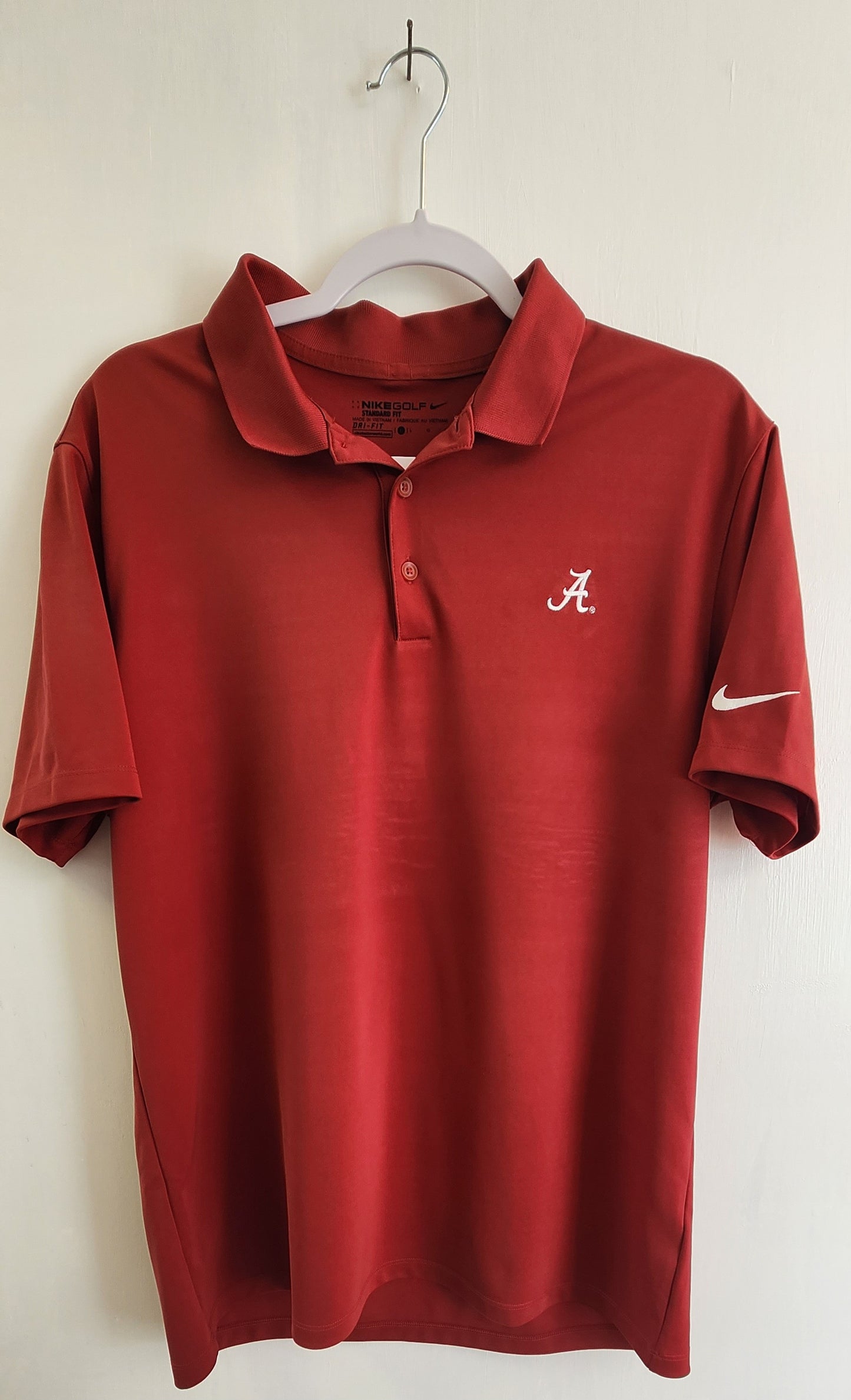EUC Nike Dri-Fit University of Alabama Men's Golf Polo - sz Large