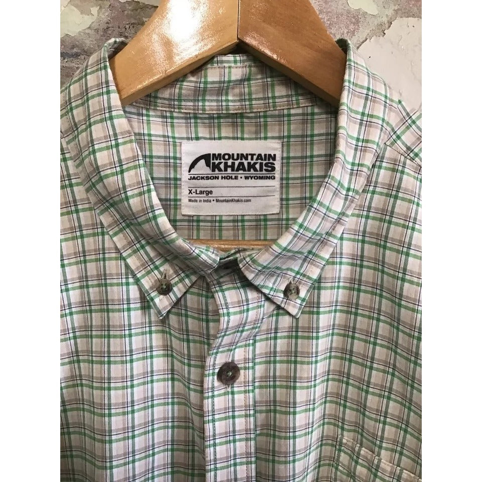 EUC Mountain Khakis Short Sleeve Button Down Mens Hiking Shirt - Size XL