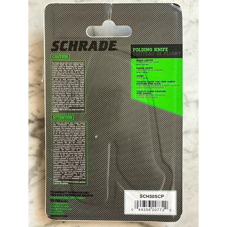 NIB NEW Schrade SCH50SCP Folding Knife