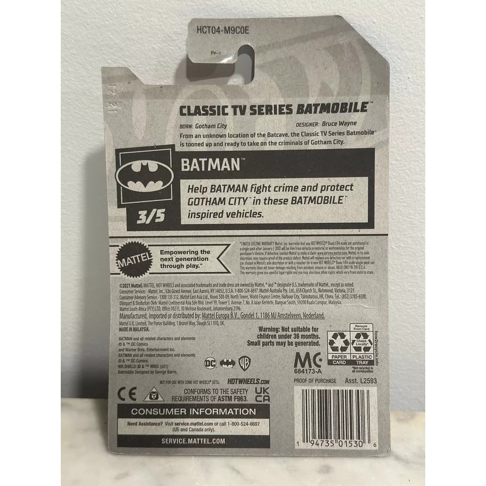 Hot Wheels Batman Classic TV Series Batmobile 78250 164 Black NOC 35