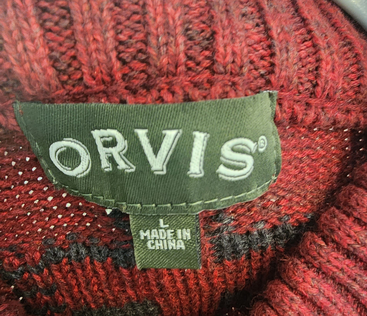 EUC Vintage ORVIS Badlands Tribal Southwest Aztec Full Zip Cardigan - Mens Large