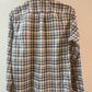 J Crew 100% Cotton Checks Men's Black and White Full Sleeve Shirt - XS