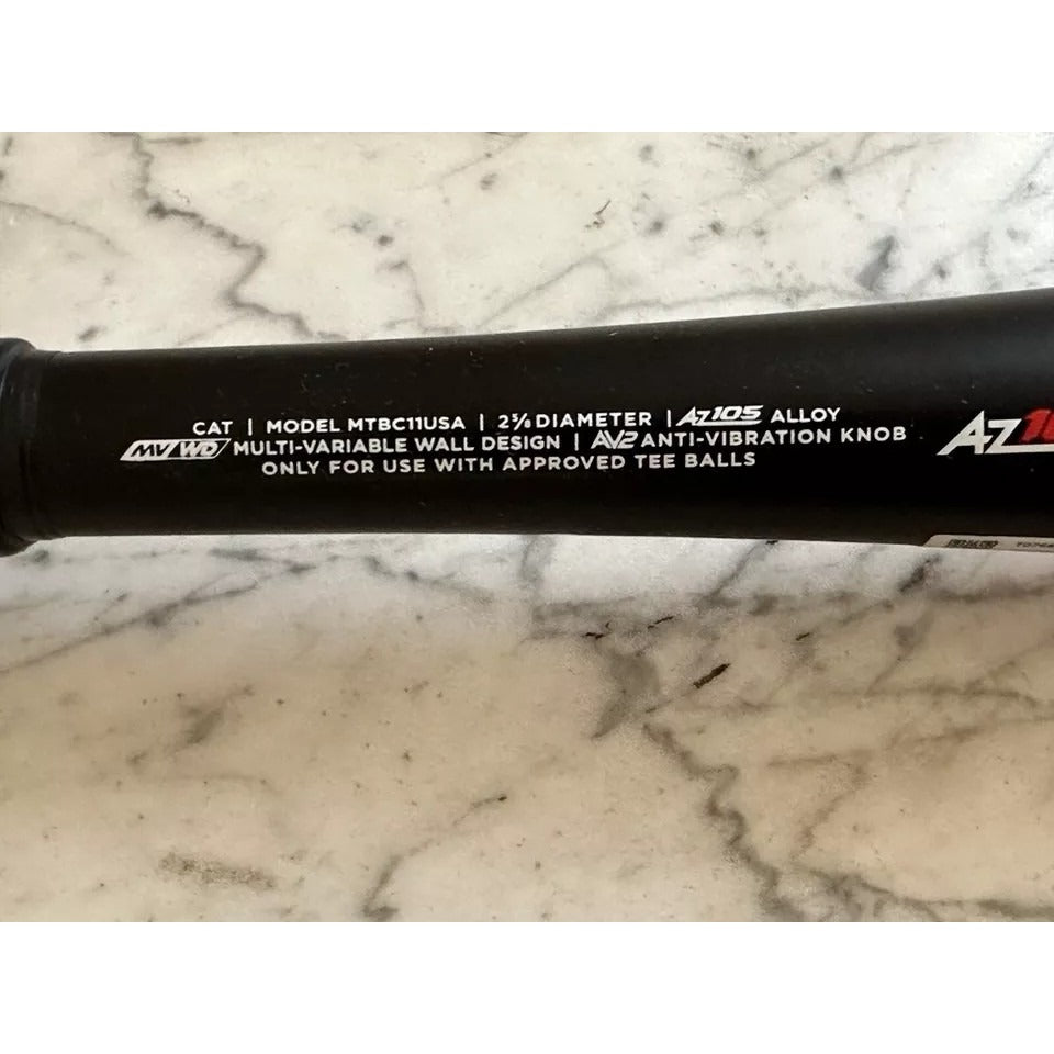 Marucci Cat X 24/13 (-11) USA Youth Baseball Bat MTBC11USA 2 5/8 13 Oz Black/Red