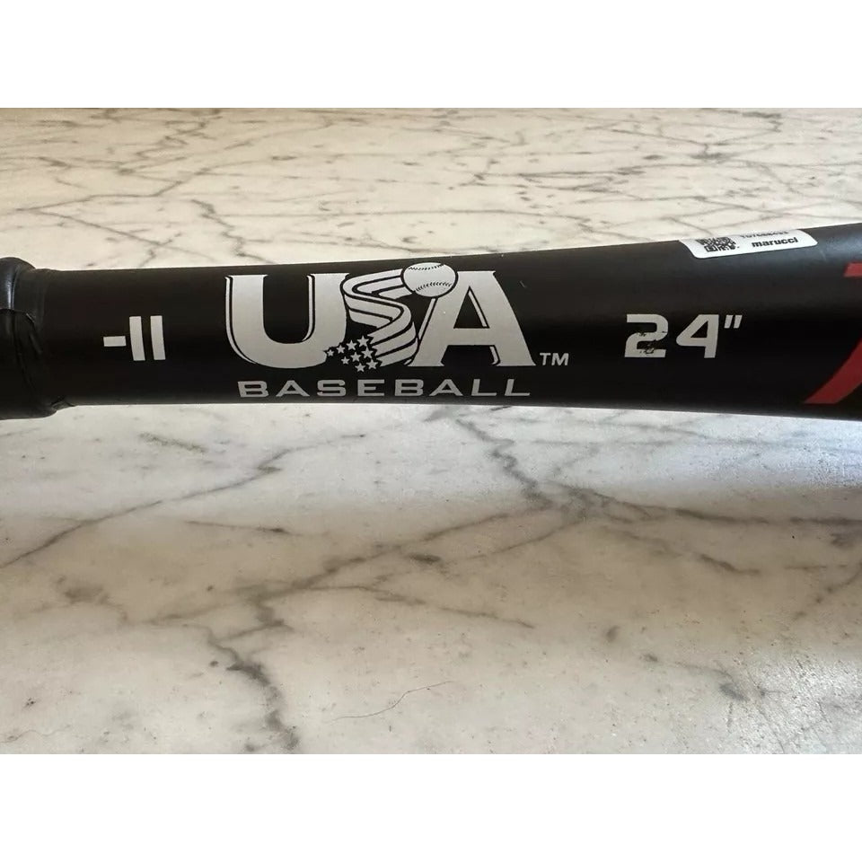 Marucci Cat X 24/13 (-11) USA Youth Baseball Bat MTBC11USA 2 5/8 13 Oz Black/Red