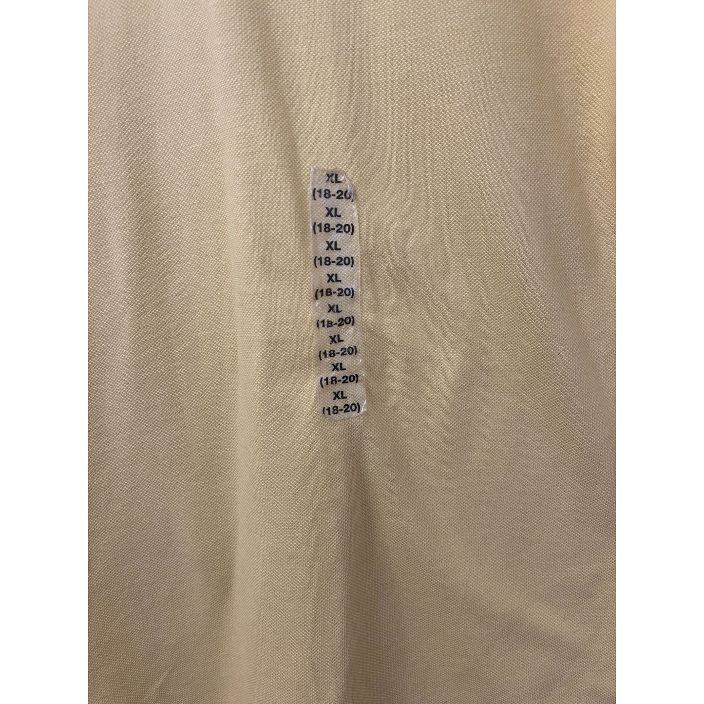 Polo Ralph Lauren Boys XL Yellow Short Sleeve Slim Fit Cotton Polo Shirt