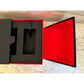 EUC Tag Heuer Watch Display Box (14" x 9-3/4" x 6") Black & Red Bi-Fold Box Only