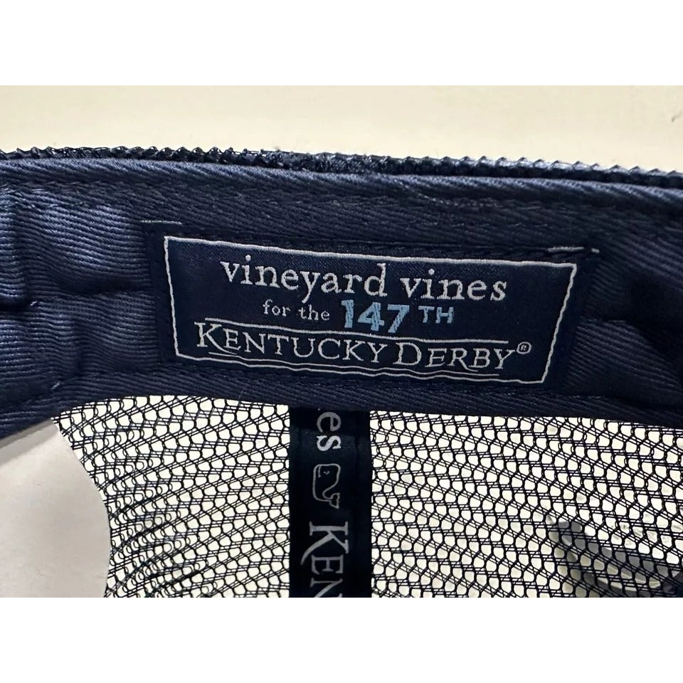 NWT NEW Vineyard Vines 147th Kentucky Derby Whale Dot Trucker Snapback Hat