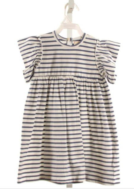 CREAMIE BLUE KNIT STRIPED DRESS