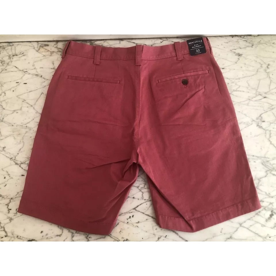 NWT J. Crew Mercantile Flex Gramercy Red Chino Shorts - mens sz 32 w/ 9” inseam