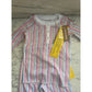 NWT Roller Rabbit 12-18 Months Kids Party Stripe Pajamas Multi Pima Cotton