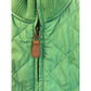Ralph Lauren Girls Quilted Green Jacket Size 6X With Ribbed Collar & Button Pockets