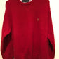 EUC VTG 1990s Tommy Hilfiger Mens Cable Knit Crew Neck Sweater (RED) - Size L