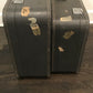 Lot of (2) Vtg Skyway Luggage Carry-On Suitcase Set - Retro Gray (NO Keys)