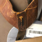 NWT  johnnie-O Dockside Distressed Brown Leather Flip Flops-Sz: US MENS 8 Sandal