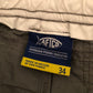 NWT AFTCO Aftec Mens Fishing Shorts - Sz 34 - 8" inseam (GREY)