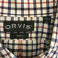EUC ORVIS Mens Long Sleeve Button Down Plaid Shirt - Trim Fit_Large
